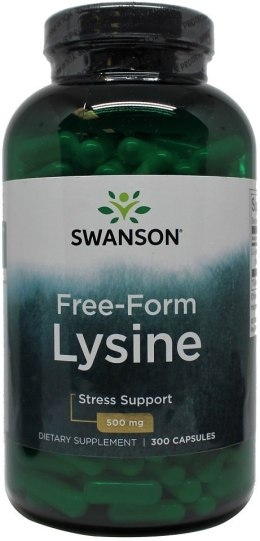 Lysine, 500mg Free-Form - 300 caps