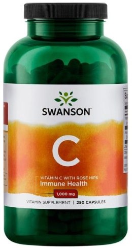 Vitamin C with Rose Hips Extract, 1000mg - 250 caps